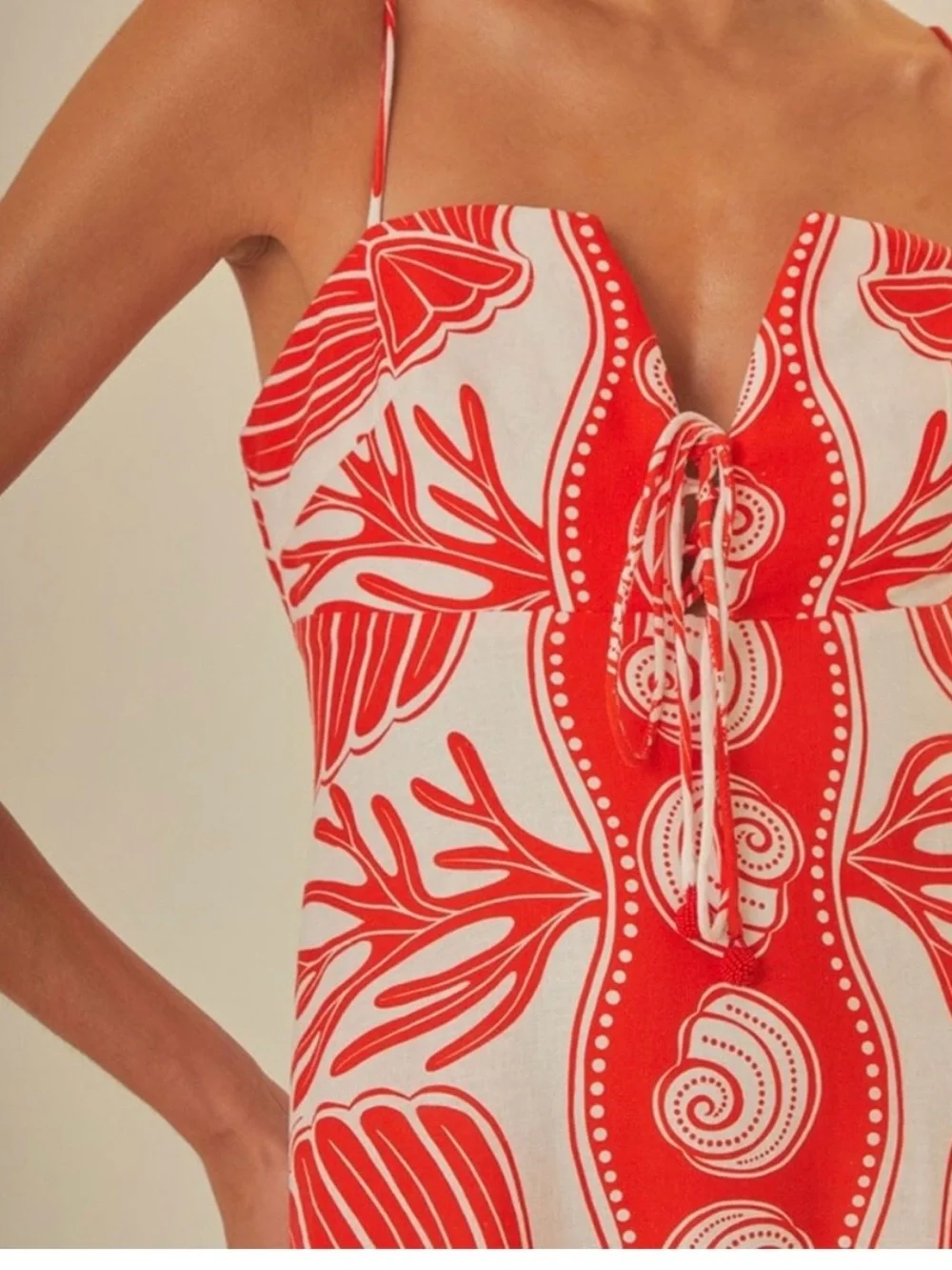 White Ainika Shell Maxi Dress - Picture 12 of 13
